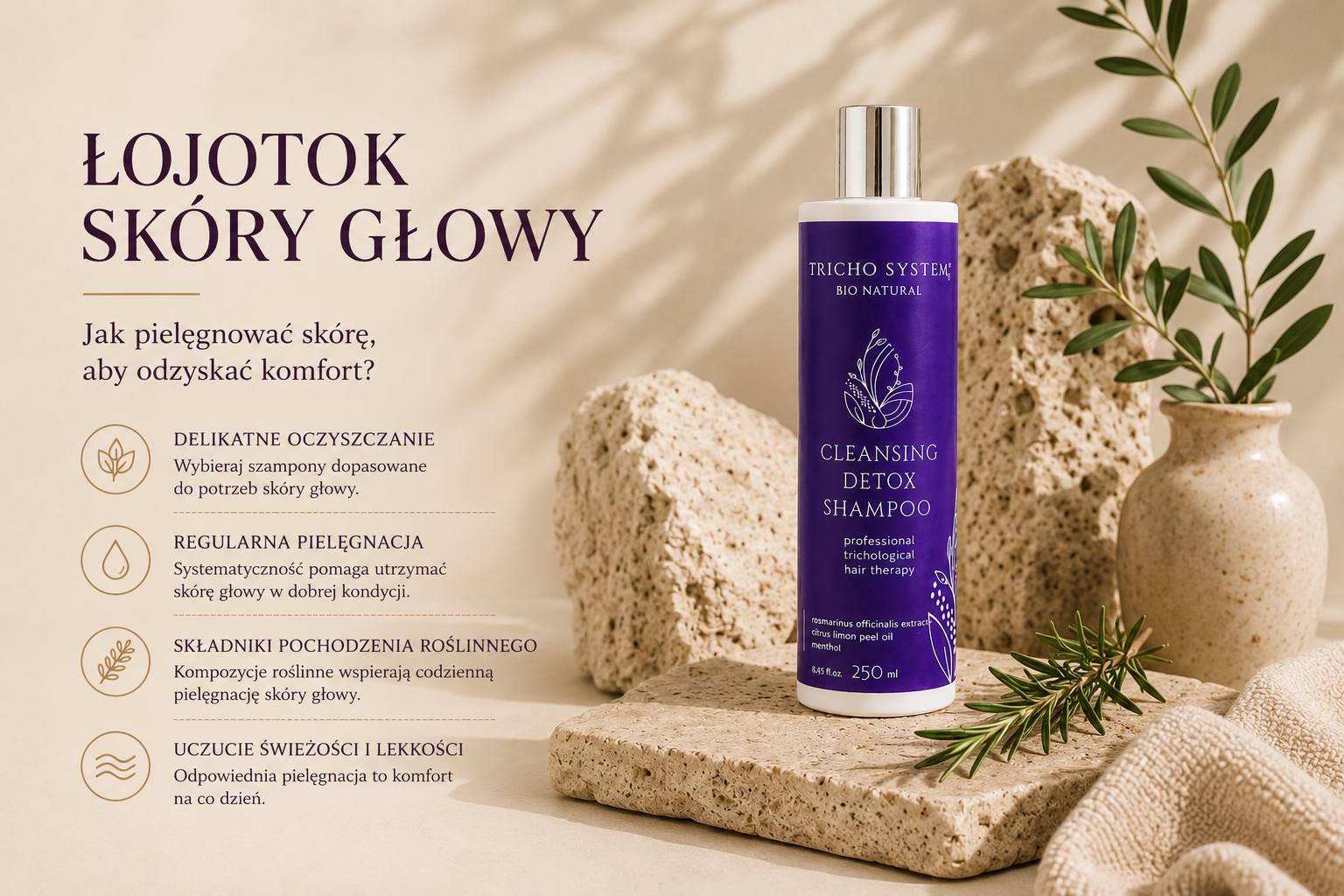 Łojotok skóry głowy
